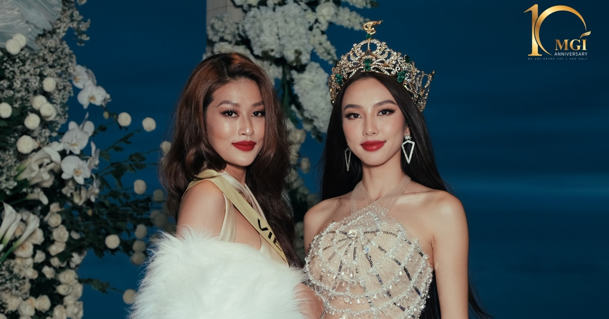 Đoàn Thiên Ân diện váy "chặt chém" tại buổi trao sash Miss Grand International 2022, tự hào hô vang "Việt Nam"