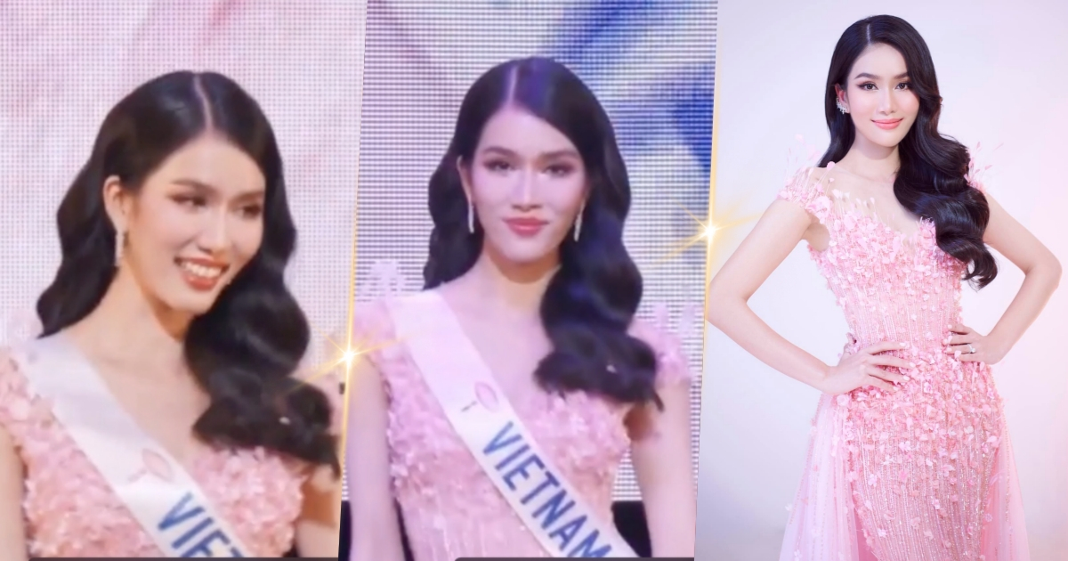 Chung kết Miss International 2022: Phương Anh đẹp rực rỡ, lấn át đối thủ với váy dạ hội "Hoa anh đào"