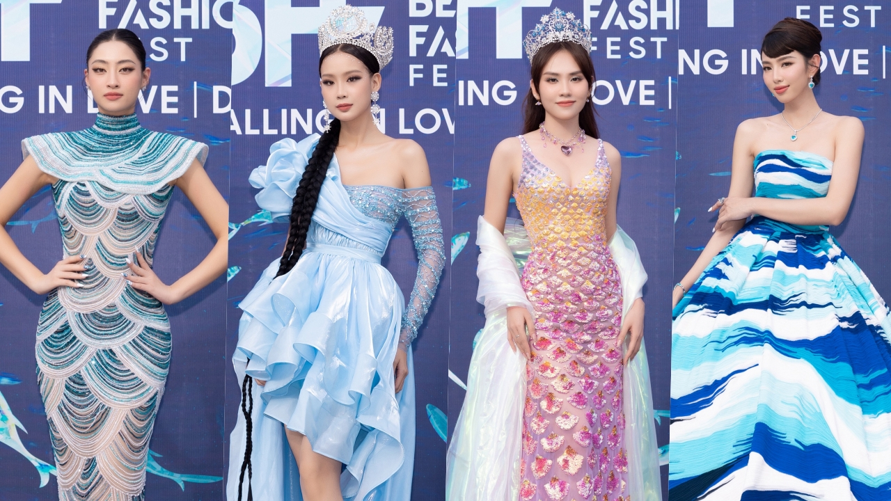 Vietnam Beauty Fashion Fest 4: Mai Phương hóa nàng tiên cá, "Lọ Lem" Thùy Tiên diện váy "siêu to khổng lồ"