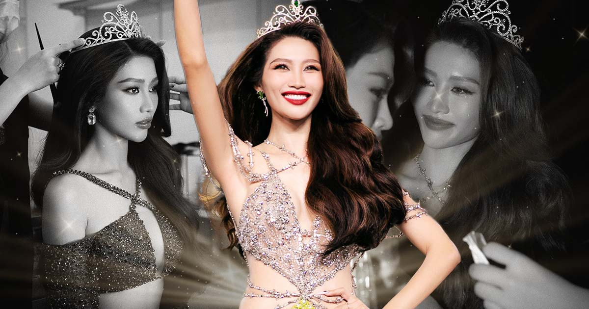 Diện lại đầm đăng quang tại Miss Grand Việt Nam 2022, á hậu Quỳnh Châu rạng rỡ trong khoảnh khắc “final walk”