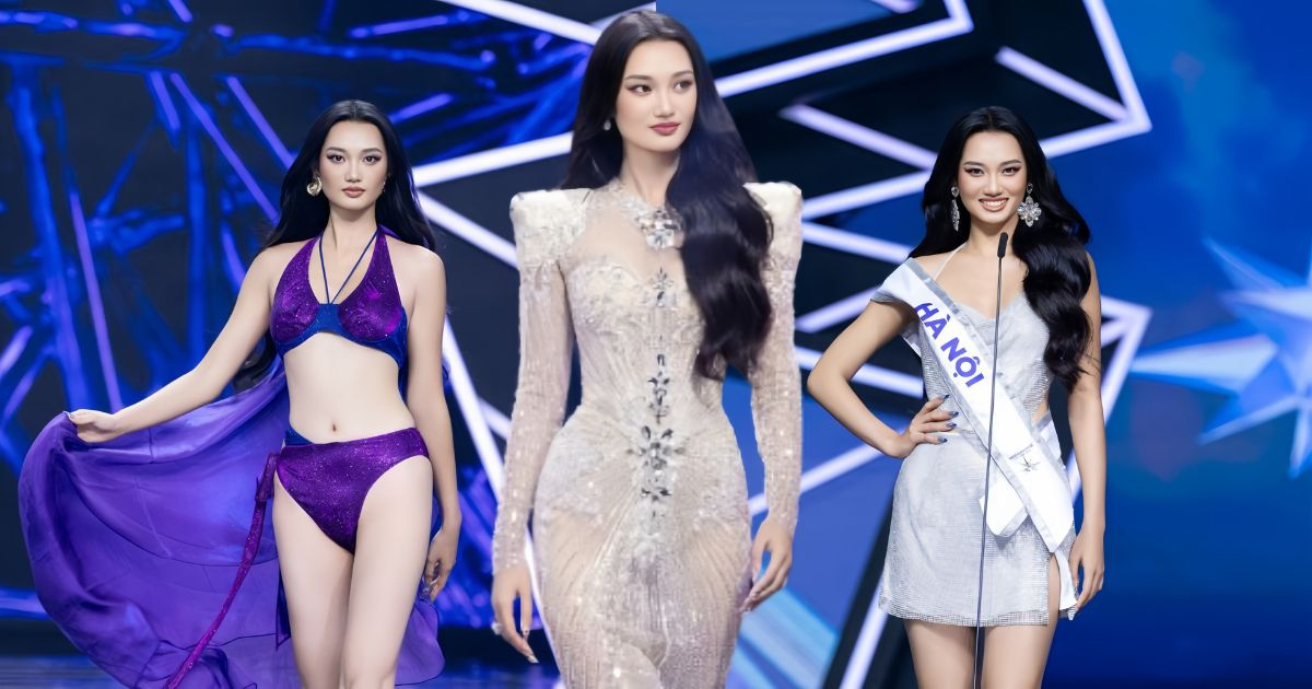 Quỳnh Anh khoe nhan sắc cuốn hút, lọt Top 5 thí sinh diễn dạ hội xuất sắc tại bán kết "Miss Universe Vietnam 2024