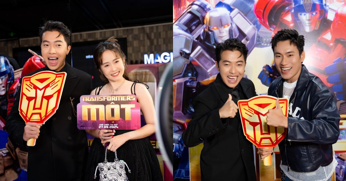 Cris Phan hội ngộ cùng Kiều Minh Tuấn và dàn sao Việt trong sự kiện ra mắt phim "Transformers Một"