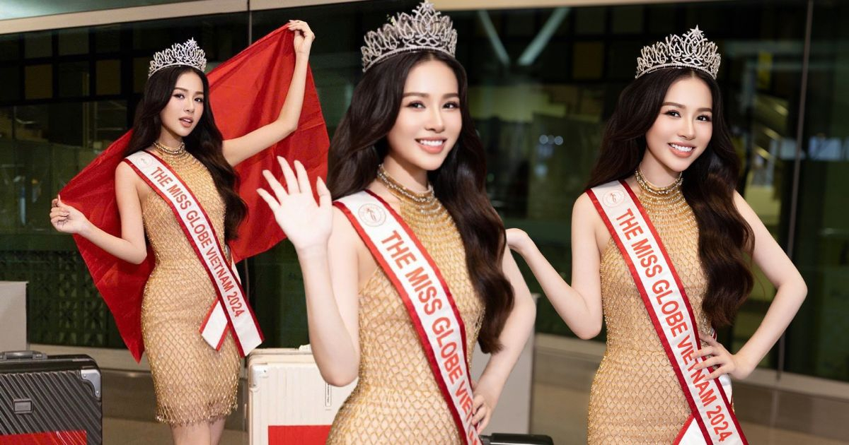 Á hậu Đỗ Hà Trang tự hào mang dải sash Việt Nam, lên đường tham gia "The Miss Globe 2024"