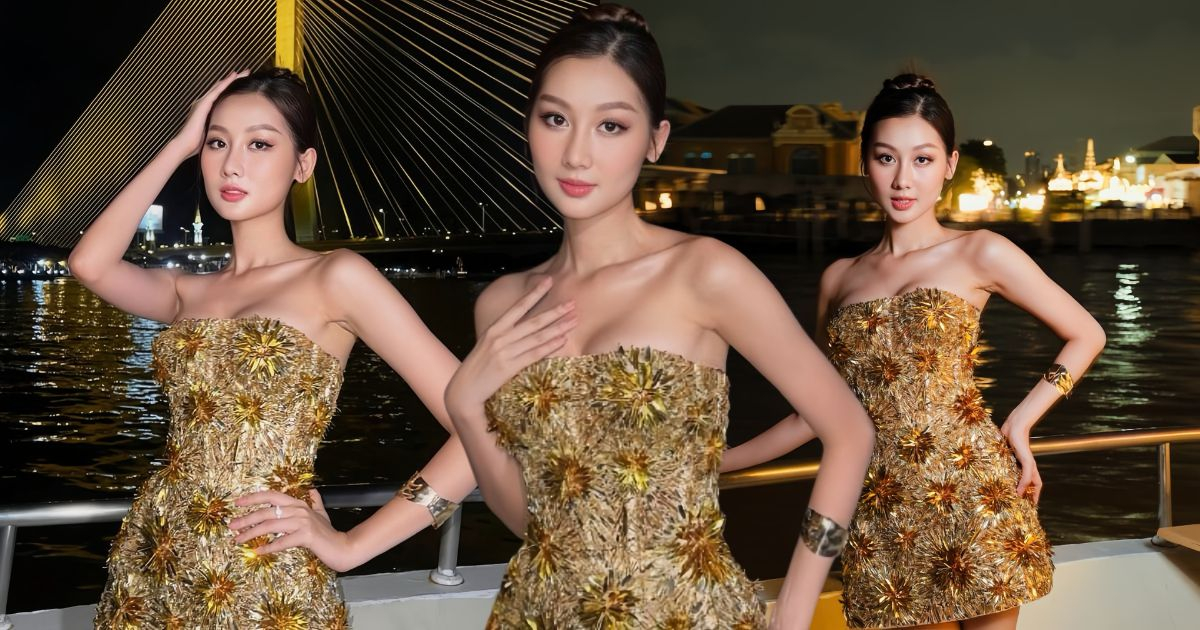 Hoa hậu Quế Anh đến Thái Lan thi "Miss Grand 2024": Phong cách ngọt ngào, luôn đầy năng lượng