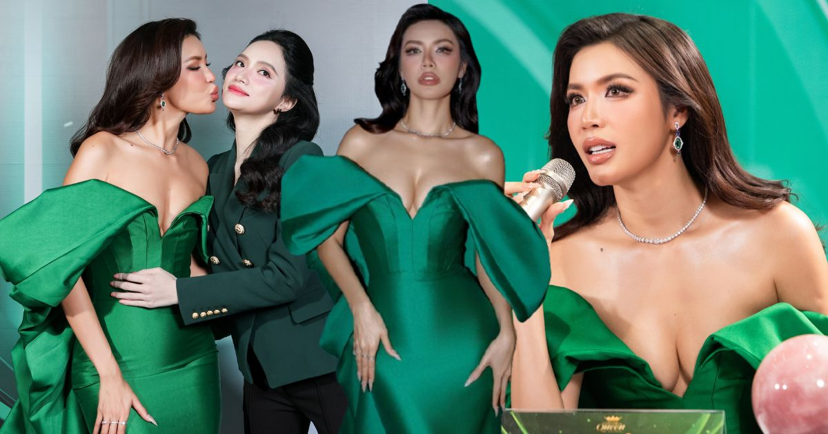 Minh Tú khoe vai trần, đánh giá thí sinh cực sắc sảo tại "Miss International Queen Vietnam 2025"