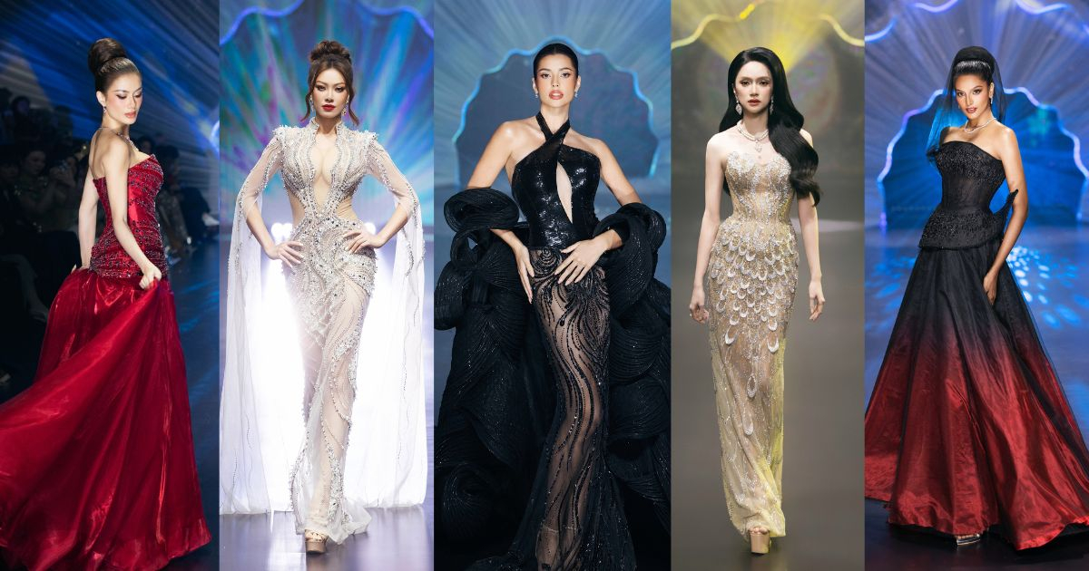 Show diễn "Aurora’s Cry" của NTK Nguyễn Minh Tuấn: Hương Giang mở màn đầy bất ngờ, Kim Duyên "bùng nổ visual"