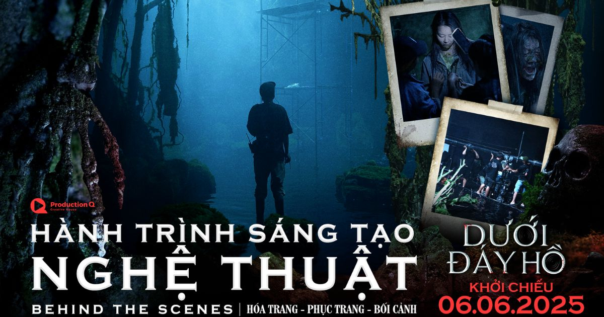 "Dưới đáy hồ" hé lộ hậu trường độc đáo: Diễn viên ra sức tập luyện cho cảnh nhảy xuống hồ đá tử thần từ độ cao 15m