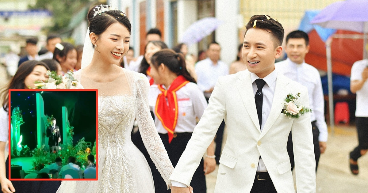 Mừng vì "có nóc nhà", Phan Mạnh Quỳnh trình diễn "Vợ người ta" ngay trong đám cưới của mình