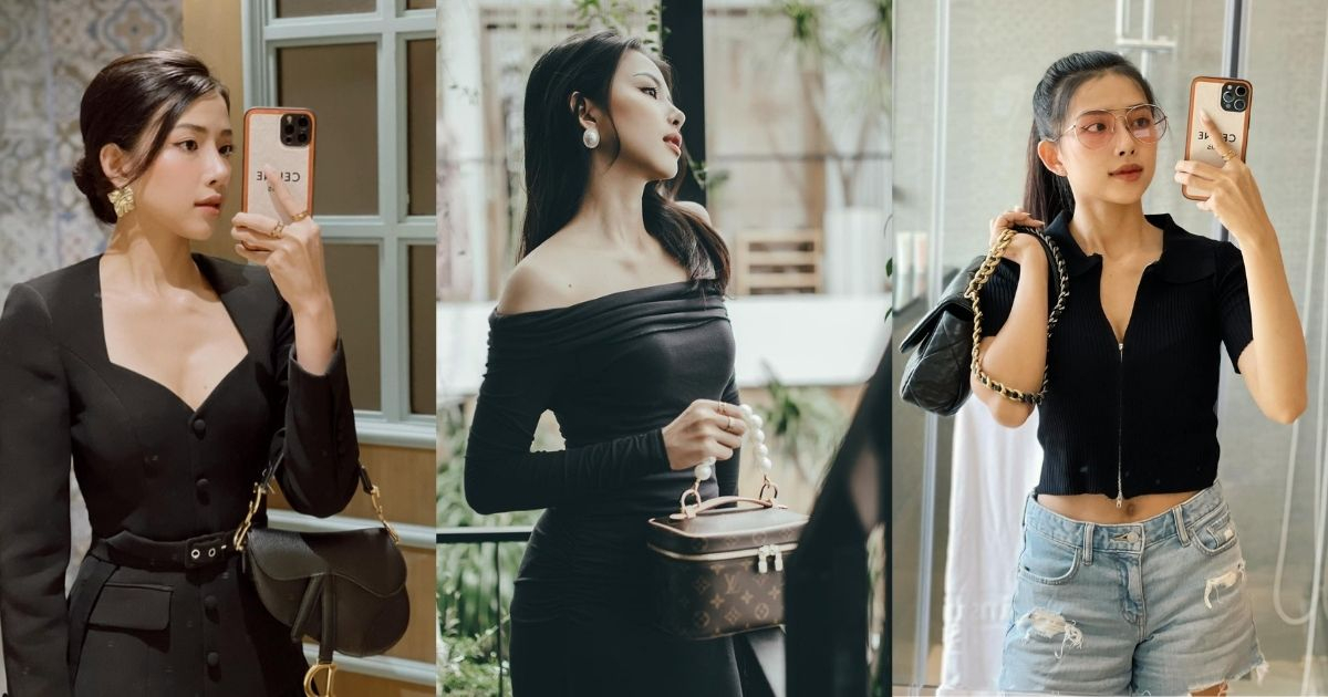 Style sang chảnh chuẩn tiểu thư như vợ Phan Mạnh Quỳnh, riêng BST túi cũng cả tỷ đồng