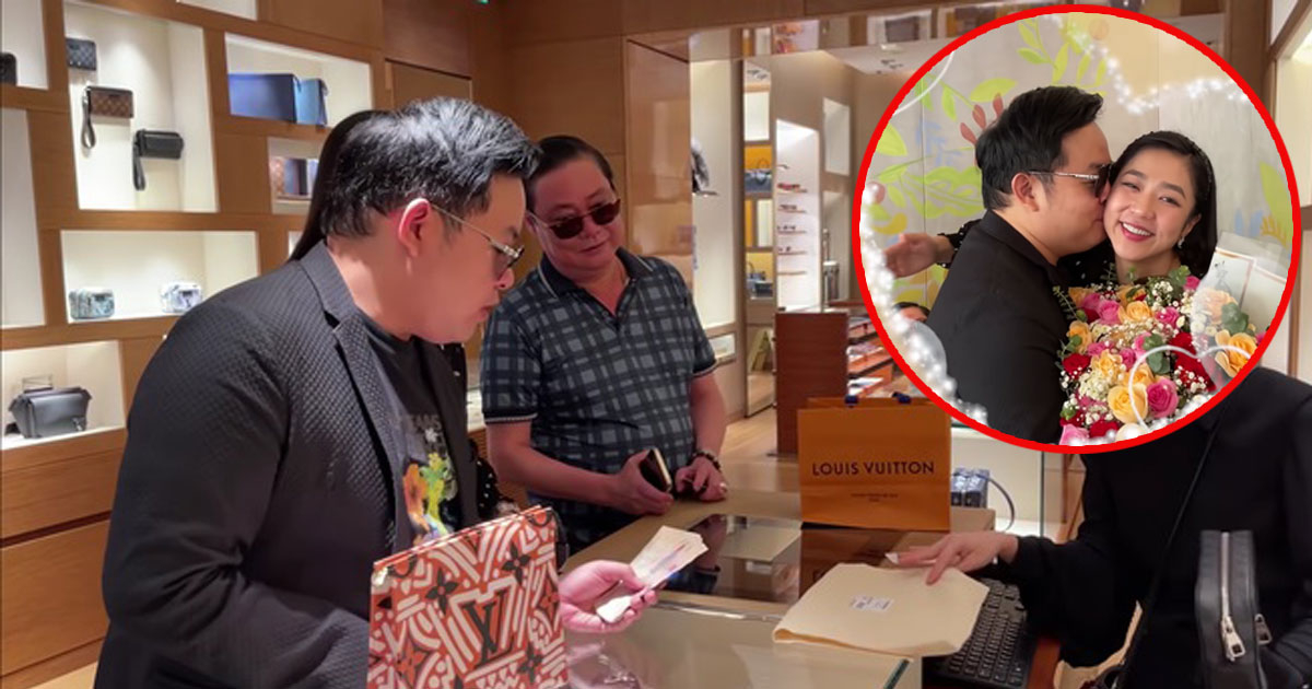 Quang Lê mua túi 5.000 đô tặng Hà Thanh Xuân còn công khai "thả thính": Khỏi trả tiền, trả em đi!