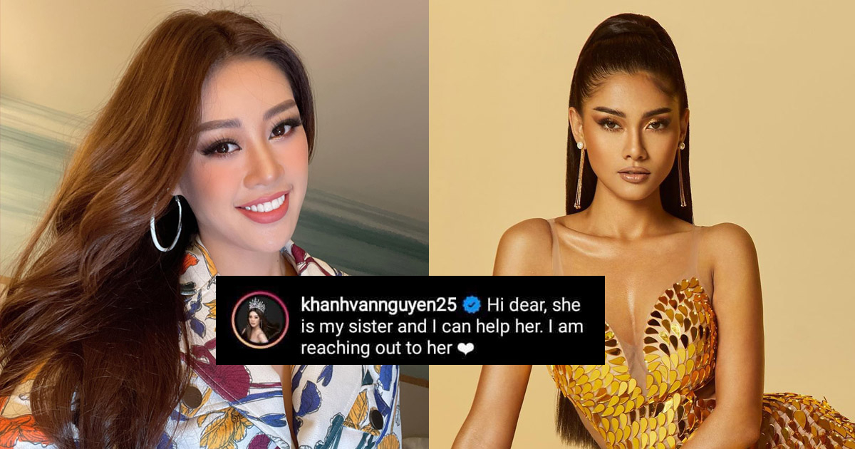 Khánh Vân ghi điểm mạnh: Vừa hay tin Hoa hậu Myanmar mất hành lý đã tốt bụng cho "đối thủ" mượn váy áo