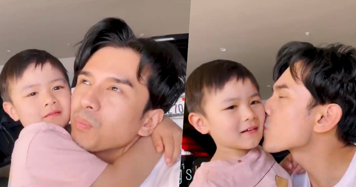 Đan Trường trở lại Mỹ, con trai cưng Thiên Từ mừng rỡ nói yêu bố bằng tiếng Việt khiến fans "rụng tim"