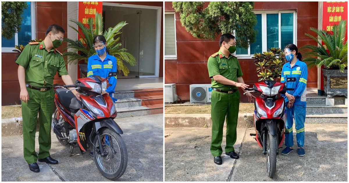 Nữ lao công bị cướp ở Hà Nội đã được tặng xe máy mới