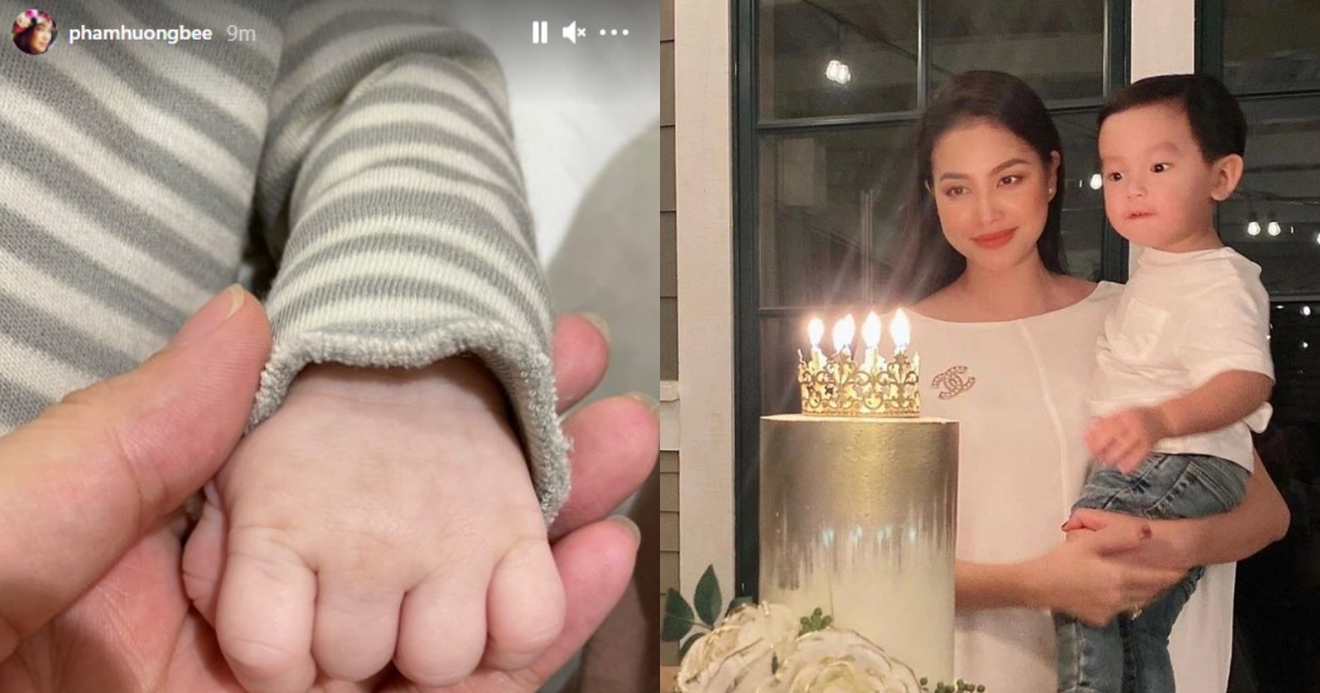 Ngay ngày sinh nhật 30 tuổi, hoa hậu Phạm Hương chia sẻ tin vui đã hạ sinh quý tử thứ 2 tại Mỹ