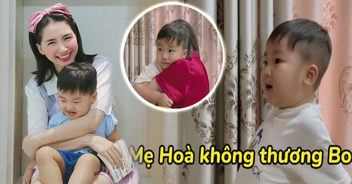 Hòa Minzy bối rối khi bị quý tử 2 tuổi trách: 