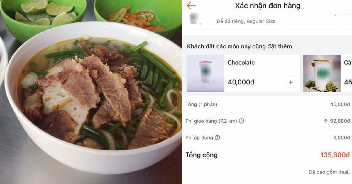 Tín đồ của phở, bún bò, bánh canh,... đành ngậm ngùi tắt app vì giá tiền không tưởng