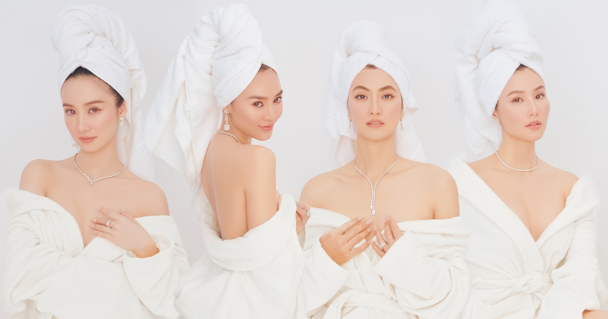 Lan Ngọc - Jun Vũ khoe lưng trần, Diễm My - Phương Anh Đào "lột sạch" trong bộ ảnh "mở bát" năm mới