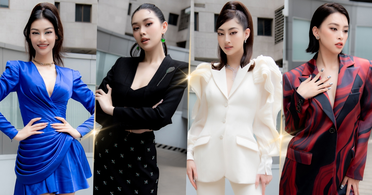 Sơ khảo Miss World Vietnam 2022: Lương Thùy Linh chọn vest thanh lịch, Tiểu Vy diện thiết kế xẻ sâu khoe vòng một