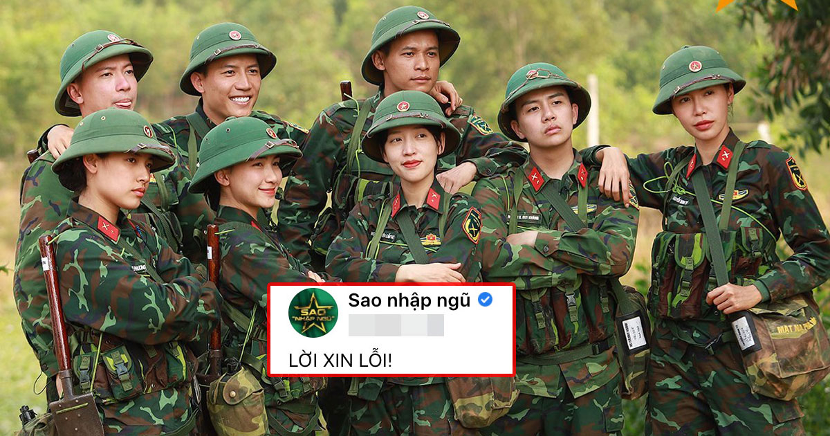 Đang đứng Top 1 trending, ê-kíp "Sao nhập ngũ" phải xin lỗi khán giả khi bị chỉ trích vì lý do này