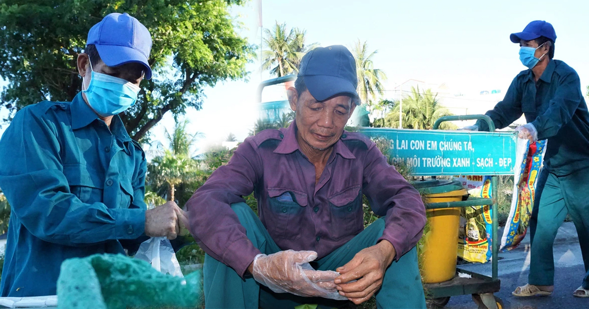 Ông lão nghèo và hành trình 6 năm nhặt rác không lương khắp đường phố Hội An