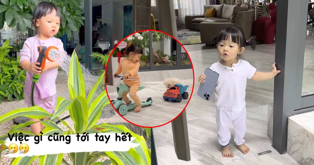 Suchin ái nữ Cường Đô La hóa "cô Tấm thời hiện đại": Hết giúp mẹ lau nhà đến làm shipper giao hàng Suchin ái nữ Cường Đô La hóa "cô Tấm thời hiện đại": Hết giúp mẹ lau nhà đến làm shipper giao hàng