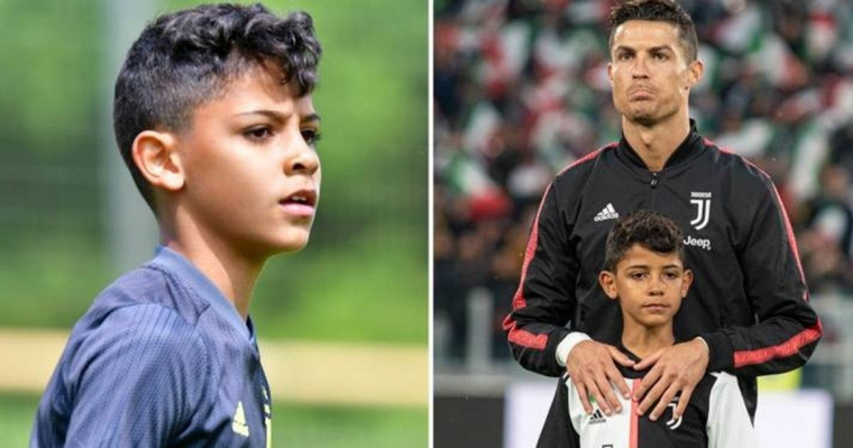 Hổ phụ sinh hổ tử, cậu cả nhà CR7 - Cristiano Ronaldo Jr cực điển trai và đá bóng giỏi