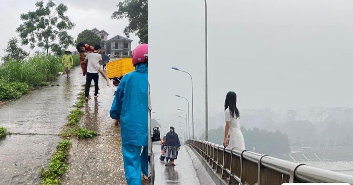Hà Nội: Thiếu nữ váy trắng ra giữa cầu quyên sinh nhưng còn "tiếc" cuộc đời nên tự bơi 300m vào bờ