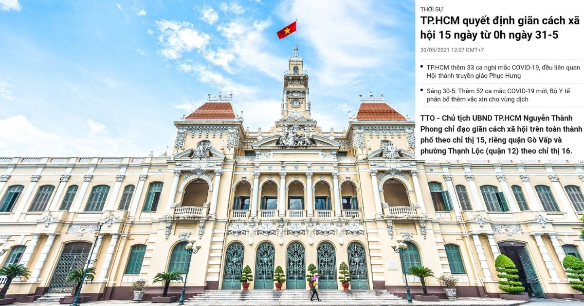 Bạn còn nhớ hay đã quên: Ngày ngày 1 năm trước, Tp.HCM ban chỉ thị giãn cách xã hội toàn thành phố