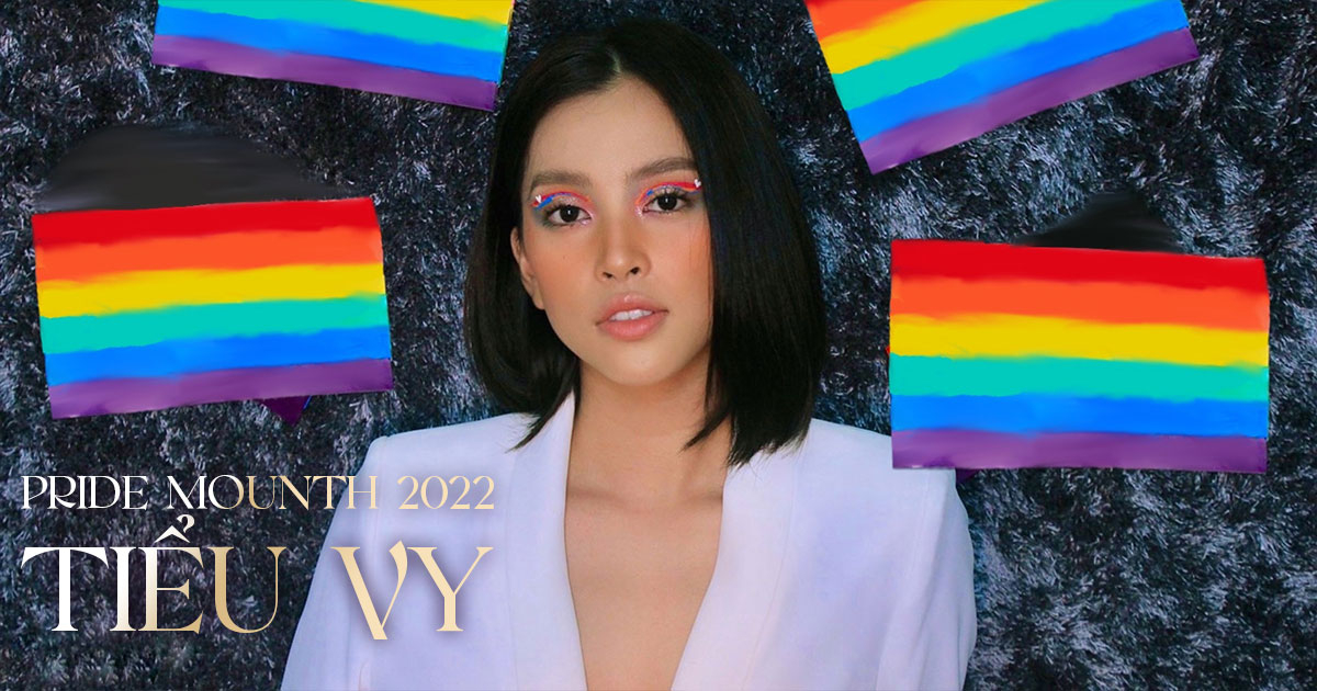Hoa hậu Tiểu Vy tung bộ ảnh tối giản nhưng đầy ý nghĩa ủng hộ cộng đồng LGBTQ+