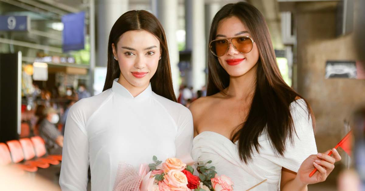 Kim Duyên đón Hoa hậu Hoàn vũ Thái Lan 2020 Amanda Obdam lần đầu đến Việt Nam Kim Duyên đón Hoa hậu Hoàn vũ Thái Lan 2020 Amanda Obdam lần đầu đến Việt Nam