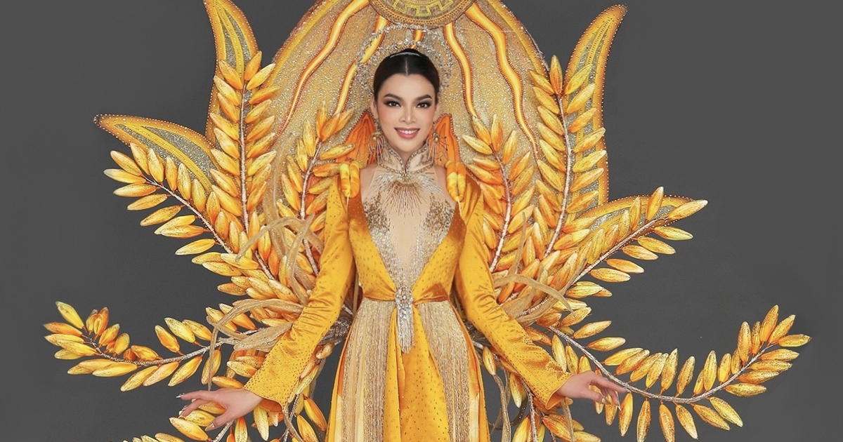 Trân Đài mang “Kim thực” hạt lúa Ninh Bình đến Hoa hậu Chuyển giới 2022