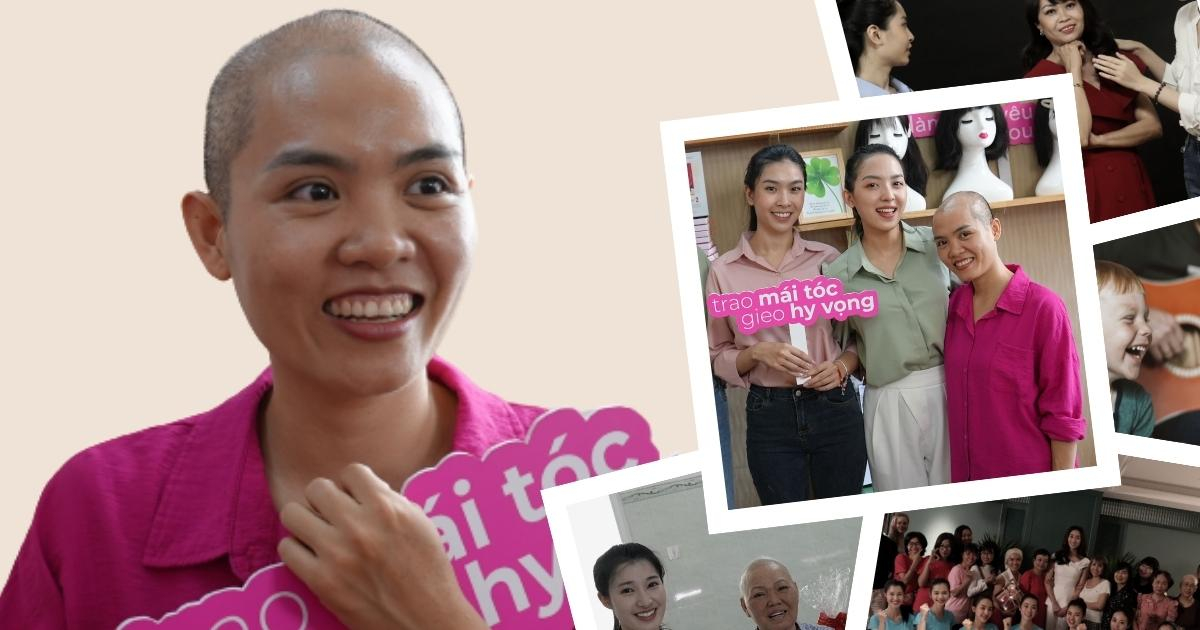 Thí sinh Miss Word Vietnam 2022 cắt tóc, ủng hộ bệnh nhân ung thư vú