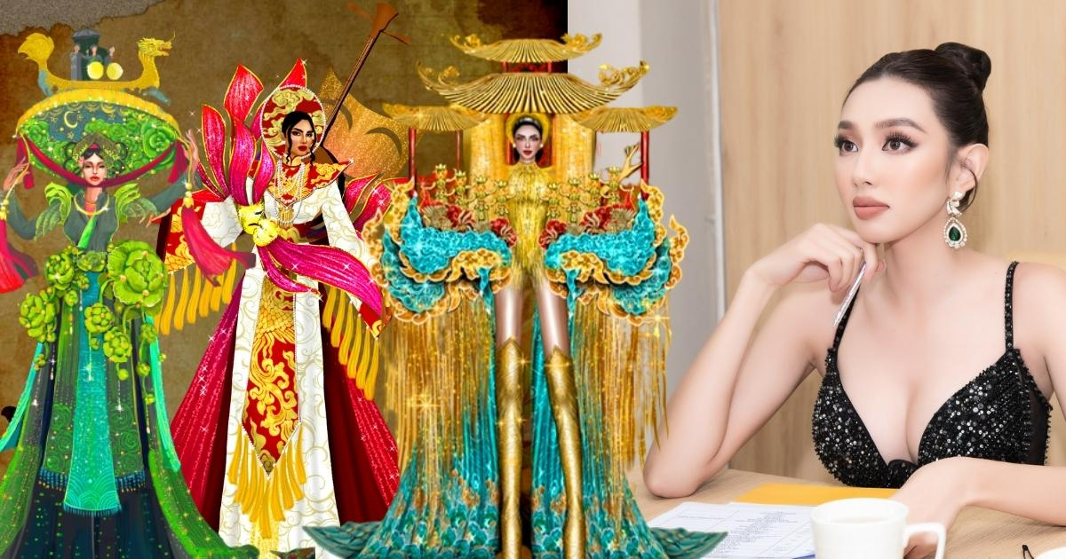Thùy Tiên phấn khích trước loạt thiết kế dự thi trang phục văn hóa dân tộc của Miss Grand Vietnam 2022