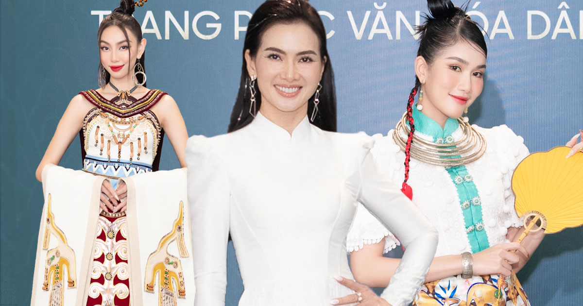 Diện áo dài nền nã tại Miss Grand Vietnam, Anh Thư "cân" cả thảm đỏ với nhan sắc không tuổi