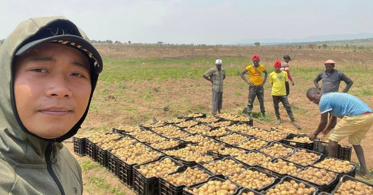 Thu hoạch được 700kg khoai tây, Quang Linh vlogs không bán mà đem tặng hết cho bà con ở các bản làng