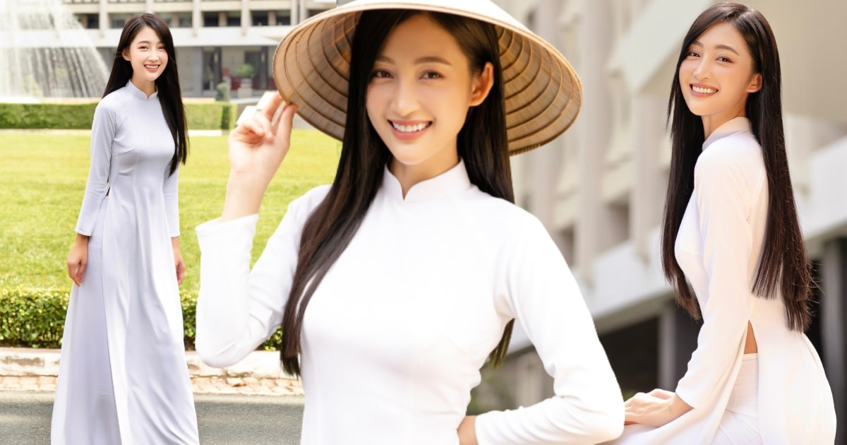 Juky San nền nã trong tà áo dài truyền thống, khoe nhan sắc thăng hạng nhân ngày Phụ nữ Việt Nam