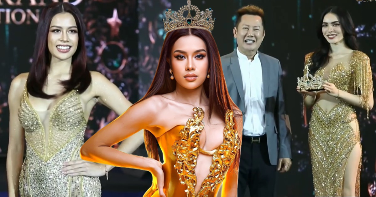 Á hậu 5 Miss Grand ngậm ngùi nhận vương miện từ Á hậu 5 Hoa hậu Hòa bình Thái Lan