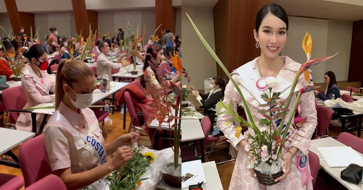 Miss International 2022 cho thí sinh thưởng trà, cắm hoa: Phương Anh nhẹ nhàng, quý phái chuẩn gái Nhật