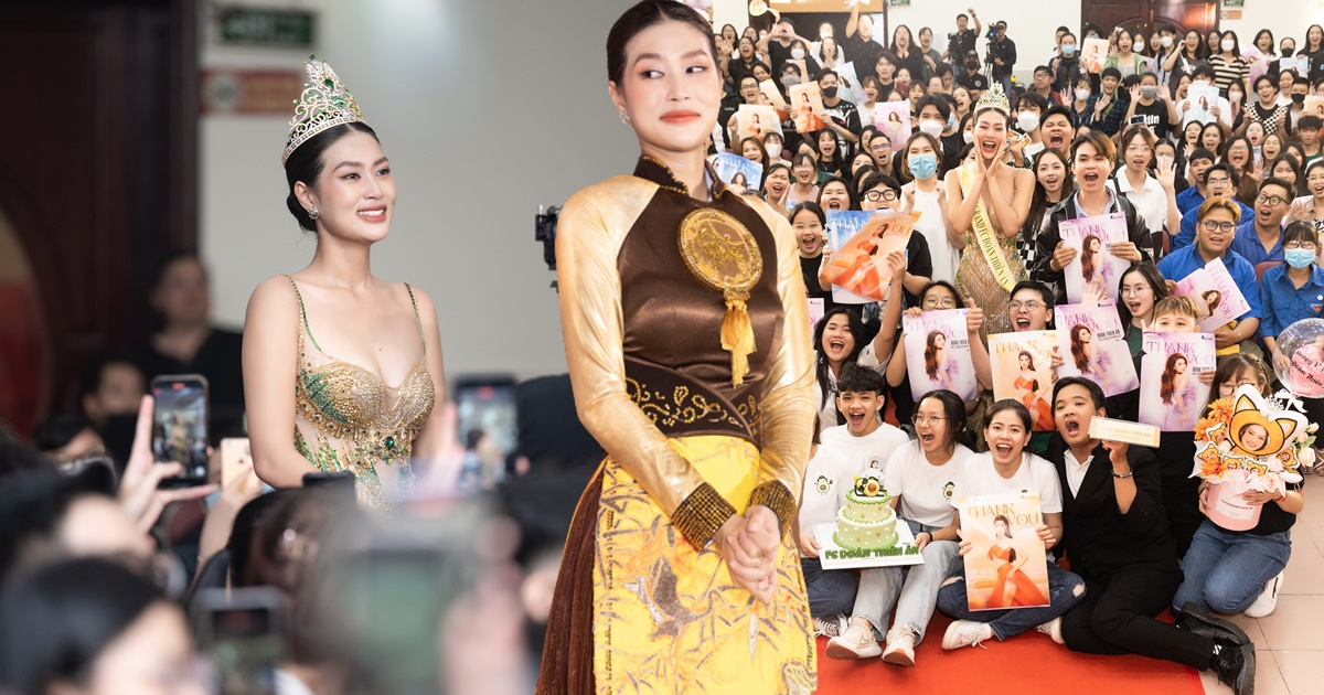 Thiên Ân bật khóc, trình diễn National Costume "Trúc chỉ", tấu hài ăn ý với Ba Lùi - Trang Hí tại Fans Meeting