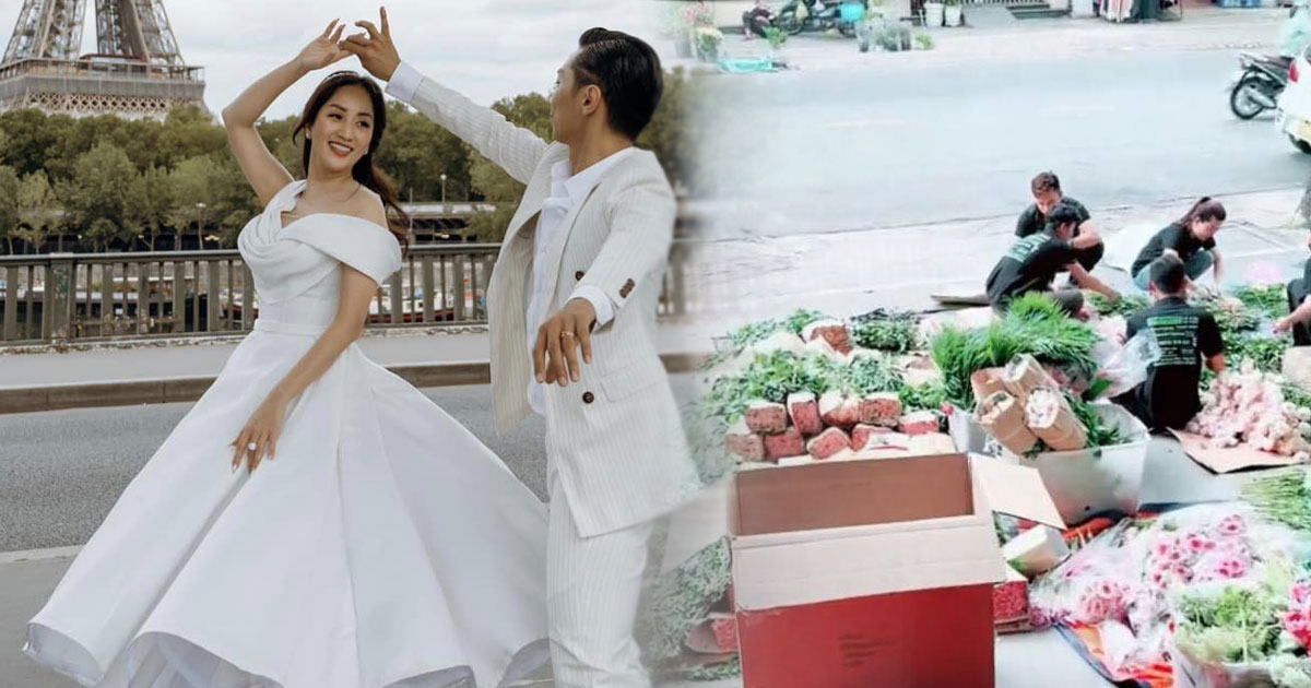 Đám cưới "chịu chơi" của Phan Hiển và Khánh Thy: Mới lễ gia tiên mà đã ngập một nhà hoa lá
