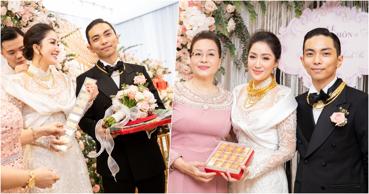 Khánh Thi nhận quà cưới "khủng": Vàng, tiền và loạt nữ trang đắt giá