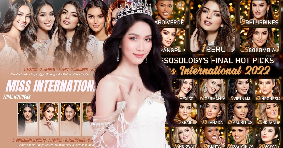 Dự đoán kết quả Miss International 2022: Peru có hào quang hoa hậu, Phương Anh là ẩn số "lội ngược dòng"?
