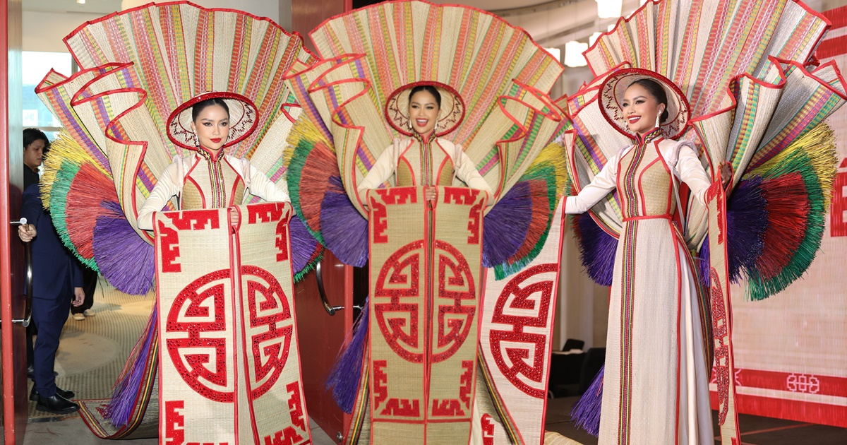 Mãn nhãn với màn trình diễn trang phục dân tộc "Chiếu Cà Mau" mà Ngọc Châu mang đến Miss Universe 2022