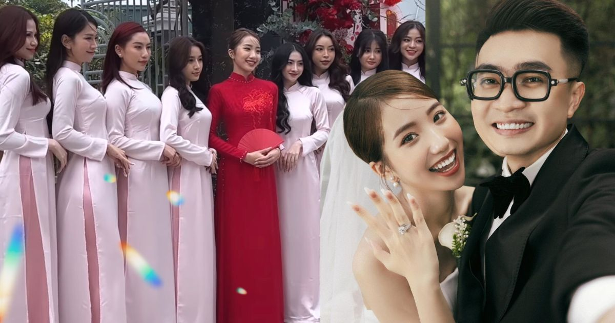 Dàn gái xinh giật trọn spotlight của cô dâu trong ngày cưới của hot girl Khánh Huyền và Duy Nhỏ