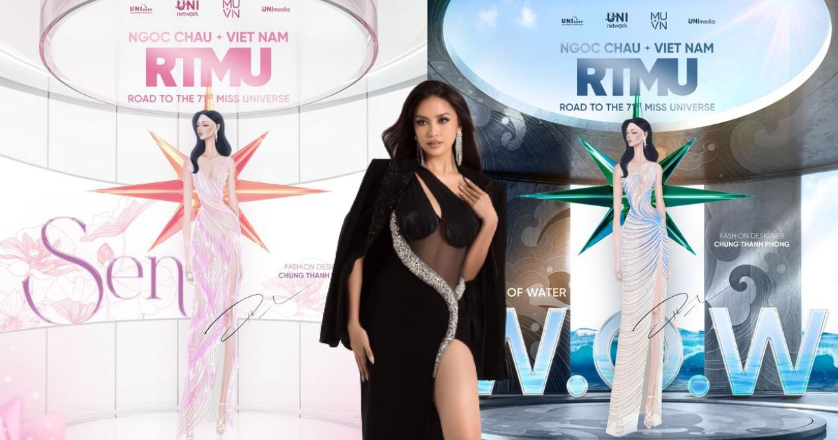 Ngọc Châu tung thiết kế váy dạ hội thi Miss Universe 2022: Người khen "đẹp đỉnh", kẻ chê sến sẩm