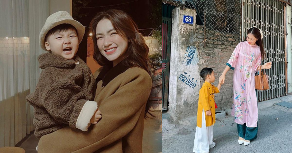 Hoà Minzy cho bé Bo diện áo dài đi chúc Tết, đáp trả netizen khi bị nói mải mê làm việc bỏ bê con