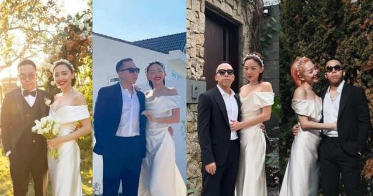 Tóc Tiên giấu nhẹm đám cưới fans vẫn tìm được váy cưới sang chảnh của cô  dâu