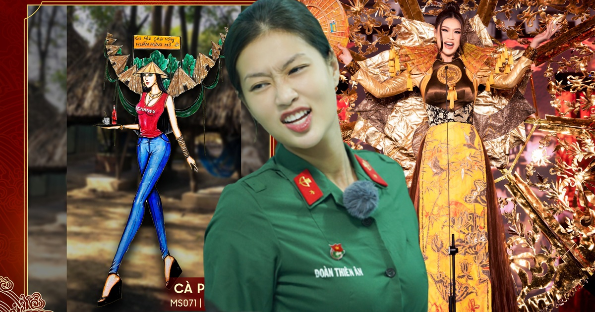 Miss Grand Vietnam gây tranh cãi vì thiết kế trang phục phản cảm, bản vẽ "Cà phê chòi" bị chỉ trích gay gắt