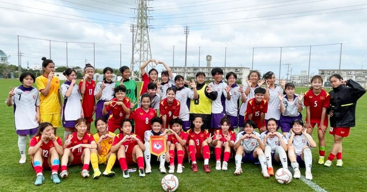 U17 nữ Việt Nam thắng đậm U17 nữ Okinawa 10-0