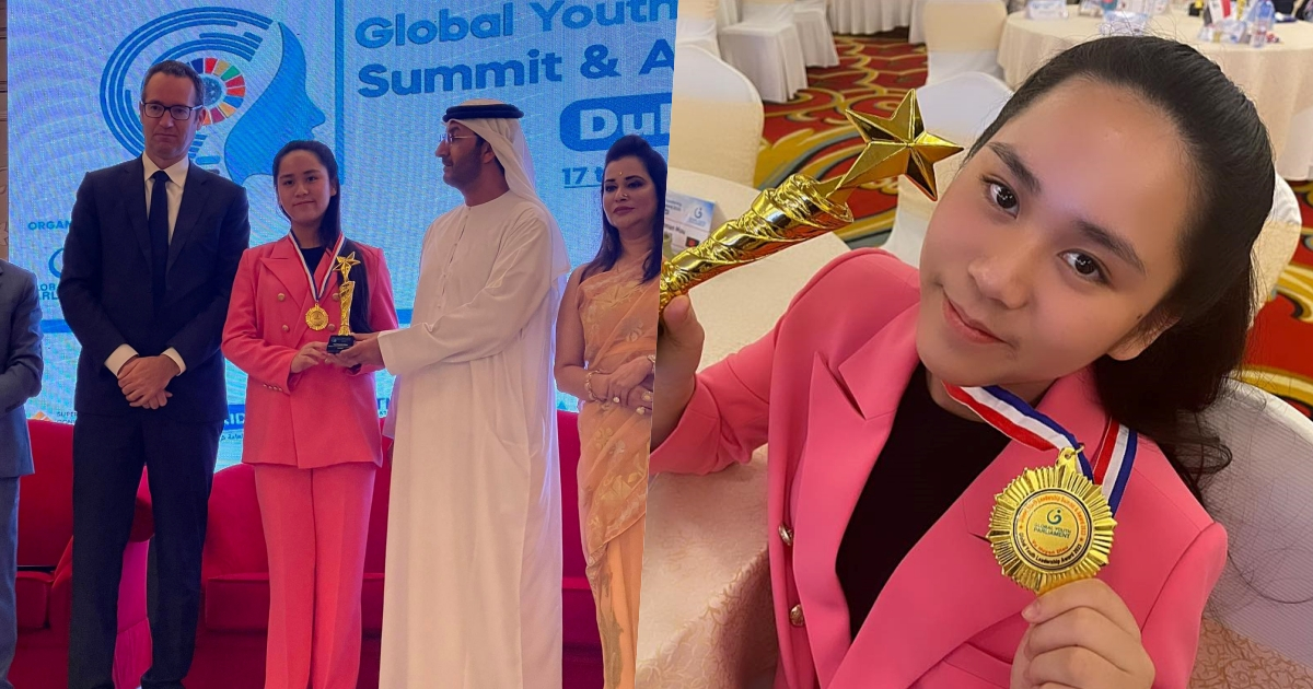 Hoa hậu Bella Vũ nhận giải thưởng Lãnh đạo Thanh niên Toàn cầu 2023